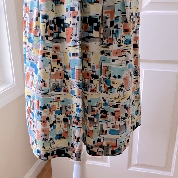 i.e. Petite Pleated Skirt Multicolor Size 4P - Picture 4 of 12